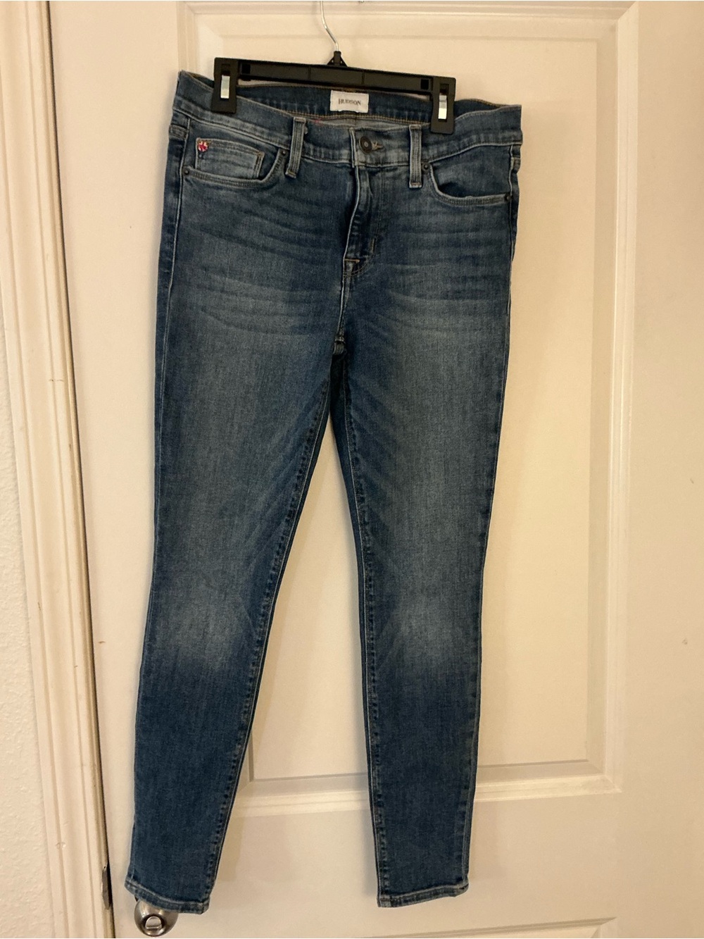 Hudson Jeans Women's Krista Super Skinny Denim Jeans, Medium Wash, Size 28